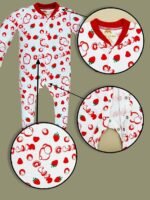 Baby Boys-girls Sleep and Play Pajamas, 100% Cotton One-piece Romper Jumpsuit Snap Buttons Front Pajamas - Image 3