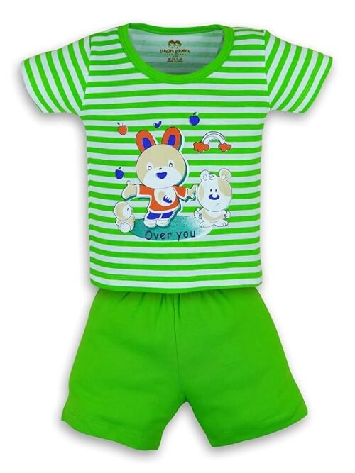 Baby Boy's Cotton Clothing Set Baby's/Cotton Tshirt Pant Set Boy's/Cotton Half Sleeves T-shirt with Pant Set/Child Cotton T-Shirt And Shorts Clothing Set