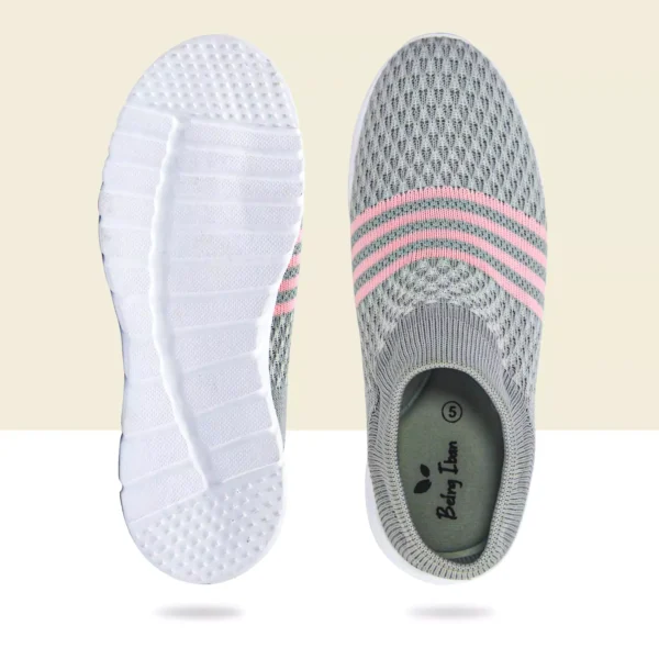 Women's Slip-On Sneaker | Casual Shoes for Running, Gym and Walking Sports Running Shoes for Women's & Girl's_Grey - Image 2