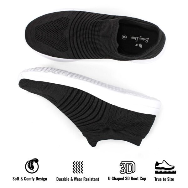 Mens Walking Shoes Lightweight Breathe Mesh Running Shoes Slip On Fashion Tennis Sneakers Comfort Gym Workout Shoe - Image 4