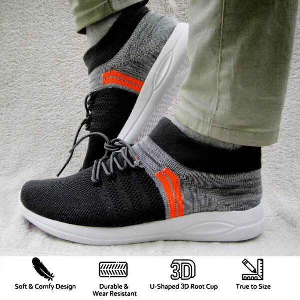 Mens Slip on Walking Shoes Non Slip Breathable Lightweight Seakers Athletic Tennis Running Shoes for Gym Travel Jogging - Image 5