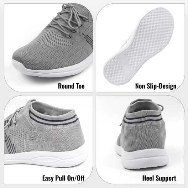 Men's Running Shoes Ultra Lightweight Breathable Walking Shoes Non Slip Athletic Fashion Sneakers Mesh Workout Casual Sports Shoes - Image 6