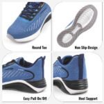 Men's Lightweight Quick Drying Aqua Water Shoes Athletic Sport Walking Shoes For Man_Blue - Image 5