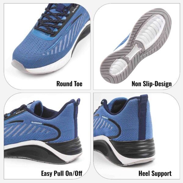 Men's Lightweight Quick Drying Aqua Water Shoes Athletic Sport Walking Shoes For Man_Blue - Image 5