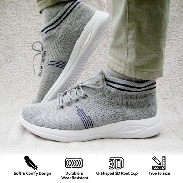 Men's Running Shoes Ultra Lightweight Breathable Walking Shoes Non Slip Athletic Fashion Sneakers Mesh Workout Casual Sports Shoes - Image 5