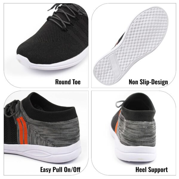 Mens Slip on Walking Shoes Non Slip Breathable Lightweight Seakers Athletic Tennis Running Shoes for Gym Travel Jogging - Image 6