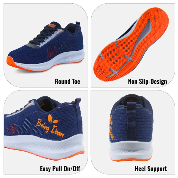 Men's Workout Walking Shoe with Air Cooled Foam Sneaker Lightweight Running Shoes Tennis Casual Shoes for Walking - Image 3