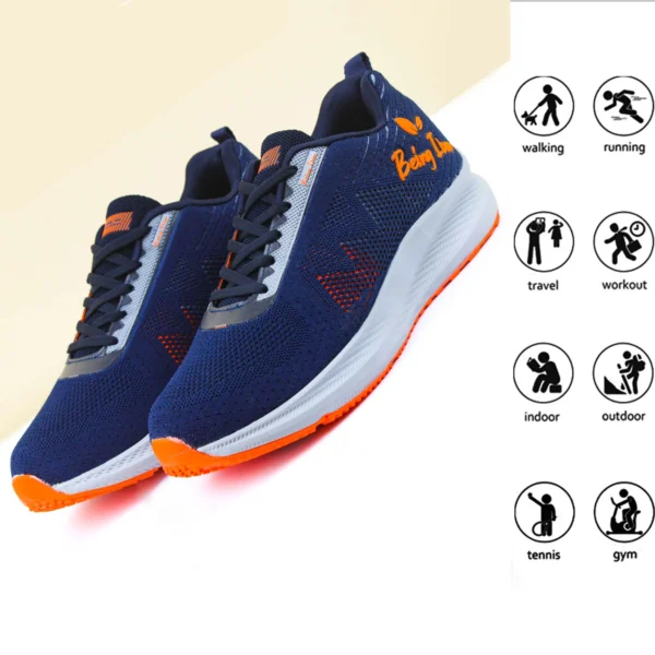 Men's Workout Walking Shoe with Air Cooled Foam Sneaker Lightweight Running Shoes Tennis Casual Shoes for Walking - Image 6
