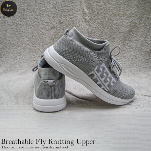 Men's Running Shoes Ultra Lightweight Breathable Walking Shoes Non Slip Athletic Fashion Sneakers Mesh Workout Casual Sports Shoes_Grey - Image 7