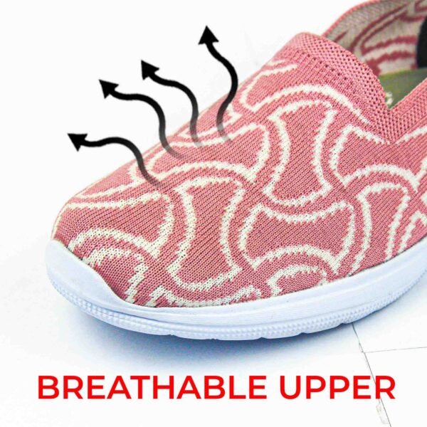 Women's Bellies|Women's & Girls' Ballet Flat Shoes|Comfortable Stylish Solid Wedge Heel Slip-On Bellies & Ballerina for Girls_Pink - Image 2