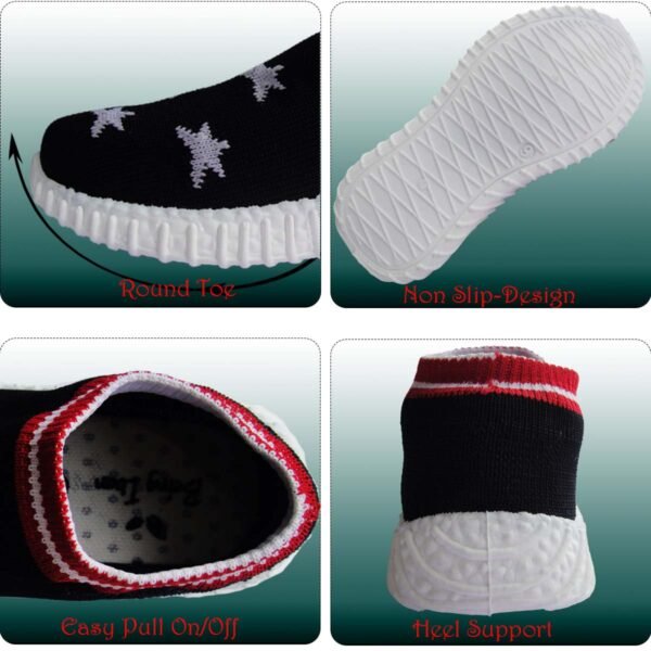 Kids Pull On Shoes Toddler Girls Boys Breathable Sneakers Running Shoes/Slip-on For Boys & Girls |Fashionable and Fun for Boys and Girls | Available in Toddler and Little Kid Sizes. - Image 4