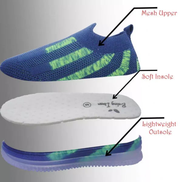 Kids Light Up Pull On Shoes Toddler Girls Boys Breathable Led Flashing Sneakers Running Shoes/Slip-on For Boys&Girls |Fashionable and Fun for Boys and Girls | Available in Toddler and Little Kid Size - Image 7