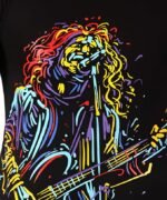 Men's Slim-Fit Eversoft Premium Cotton Short Sleeve Crewneck Tshirt,Breathable & Tag Free Skull Printed Tees For Men_Black - Image 2