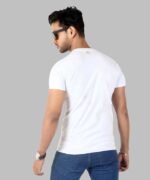 Men's Slim-Fit Eversoft Premium Cotton Short Sleeve Crewneck Tshirt,Breathable & Tag Free Skull Printed Tees For Men_White - Image 3