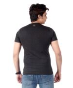 Men's Slim-Fit Eversoft Premium Cotton Short Sleeve Crewneck Tshirt,Breathable & Tag Free Skull Printed Tees For Men_Dark Grey - Image 5