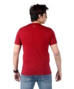 Men's Slim-Fit Eversoft Premium Cotton Short Sleeve V-Neck Tshirt,Breathable & Tag Free Solid Tees For Men_Maroon - Image 2