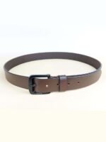 Genuine Men's Leather Belt, Full Grain Leather, Casual Jeans Leather Belts for Men,Hand Made Mens Casual Belts With Heavy Duty Metal Buckle_Light Brown & Handmilled_Pack Of 2 - Image 7
