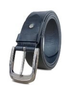 Genuine Women's Leather Belt, Cowhide Leather, Casual Jeans Leather Belts for Women,Hand Made Womens Casual Belts With Heavy Duty Metal Buckle_Black