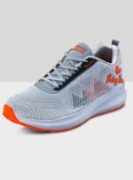 Mens Lightweight Athletic Running Walking Gym Shoes Casual Sports Shoes Fashion Sneakers Walking Shoes_Grey/Orange