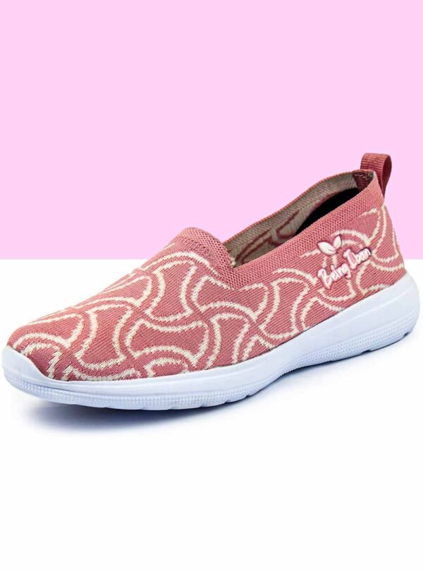 Women Shoe_3 Women's Bellies|Women's & Girls' Ballet Flat Shoes|Comfortable Stylish Solid Wedge Heel Slip-On Bellies & Ballerina for Girls_Pink - Image 1