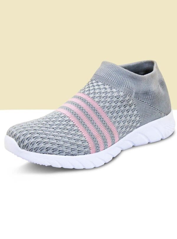 Women Shoe_4 Women's Slip-On Sneaker | Casual Shoes for Running, Gym and Walking Sports Running Shoes for Women's & Girl's_Grey - Image 1