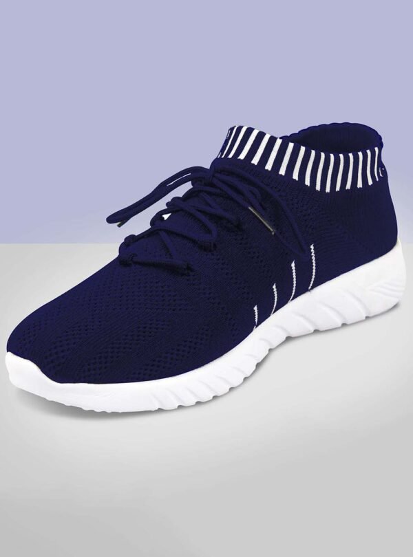 Women's Shoes for Walking Gym Training,Casual, Sports,Slip-On,Lightweight Lace up Athletics Slipon Running Sneaker for Ladies and Girls Navy - Image 1