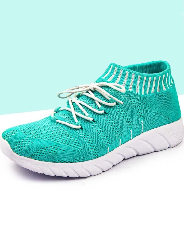 Women's Lightweight Athleisure Knitted Active Wear Slip-On Sneaker Shoes for Sports, Athletics and Walking_Sea Green - Image 1